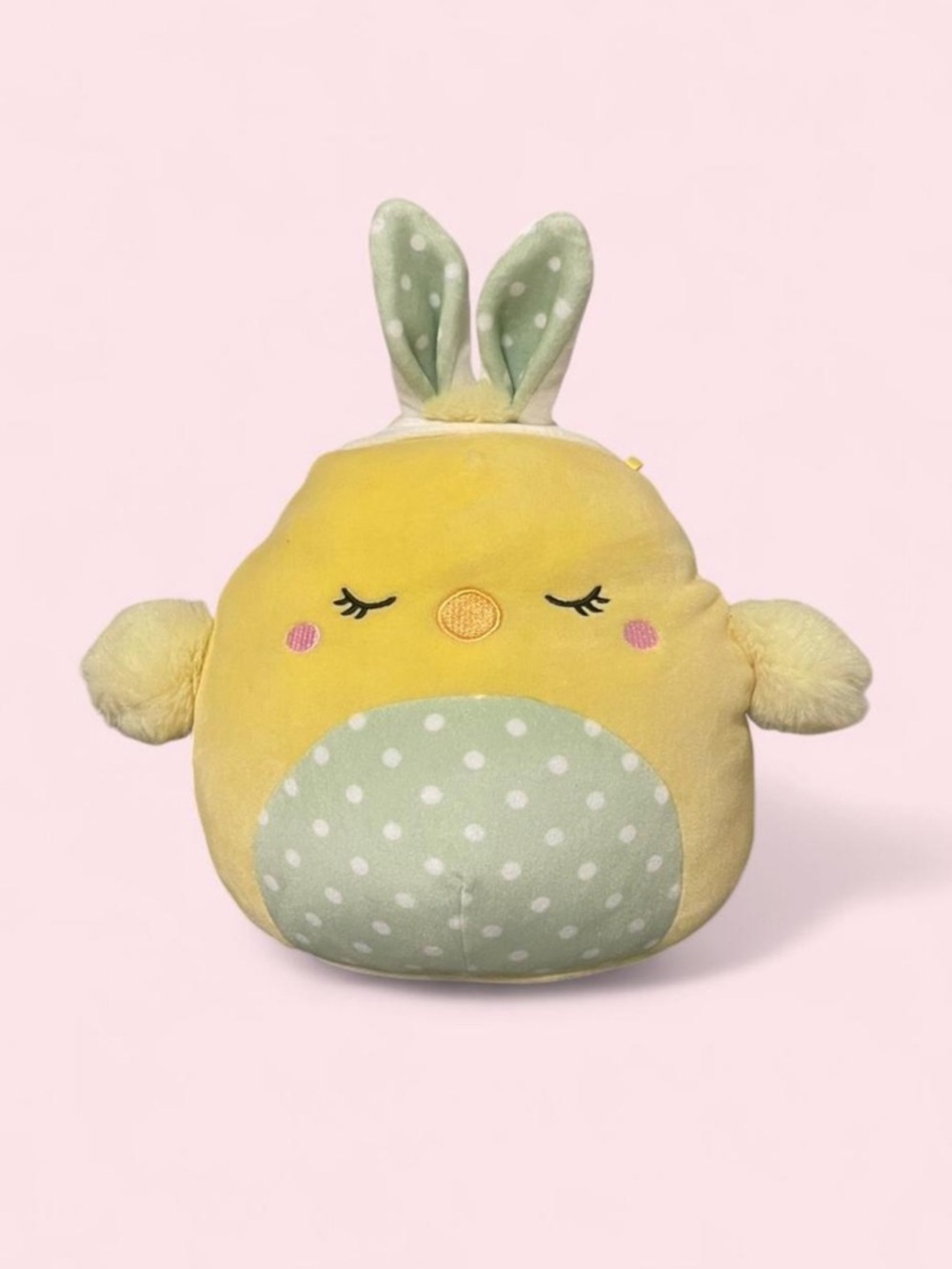 BOGO FREE ✨ Squishmallows Aimee Easter Chick 8” Bunny Ears Plush Spring EUC